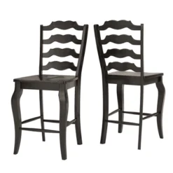 Set Of 2 24" South Hill French Ladder Back Counter Chairs - Inspire Q -Cheap Furniture Store GUEST 891b3e5c 5fc1 41e8 9d20 2dba8df6fe6d