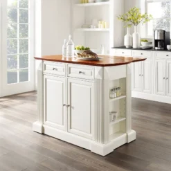Drop Leaf Breakfast Bar Top Kitchen Island - White - Crosley -Cheap Furniture Store GUEST 894b9278 3778 46fe 83e6 b18307ee4fbb