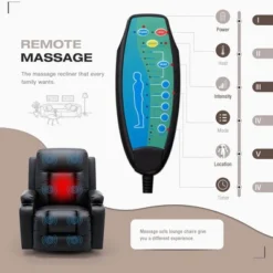 JOMEED PU Heated Stain Resistant Leather Massage Rocking Recliner Chair With 360 Degree Swivel, 2 Cup Holders, And Retractable Footrest 6 JOMEED PU Heated Stain Resistant Leather Massage Rocking Recliner Chair With 360 Degree Swivel, 2 Cup Holders, And Retractable Footrest -Cheap Furniture Store GUEST 898f5cda df22 4af4 9c06 b83264067c04