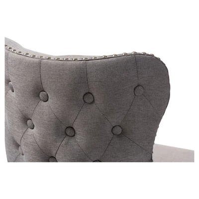 Gradisca Modern And Contemporary Wood Finishing Upholstered Barstools Set Of 2 - Baxton Studio 3 Gradisca Modern And Contemporary Wood Finishing Upholstered Barstools Set Of 2 - Baxton Studio - Image 3