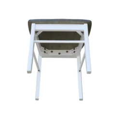 Set Of 2 X Back Chairs With Solid Wood Seat White/Gray - International Concepts -Cheap Furniture Store GUEST 8ef05990 b547 4222 98f2 6e75be47f568