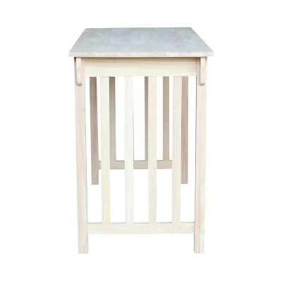 Mission Counter Height Table Unfinished - International Concepts 2 Mission Counter Height Table Unfinished - International Concepts - Image 2