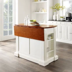 Drop Leaf Breakfast Bar Top Kitchen Island - White - Crosley -Cheap Furniture Store GUEST 9641c0cf f308 46d2 80f9 03b705ddaef4