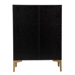 Fhamtes Two Door Bar Cabinet Black/Gold - Aiden Lane -Cheap Furniture Store GUEST 99b3af25 e812 4971 93cb 8983ed3abcf9