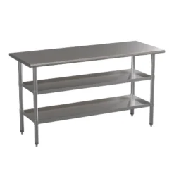 Emma And Oliver NSF Certified Stainless Steel 18 Gauge Work Table With 2 Undershelves -Cheap Furniture Store GUEST 9d32af96 c2e1 4e06 be19 8dce0b2ac092