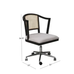 Archie Two Toned Cane Office Chair Black With Natural Cane - Abbyson Living 19 Archie Two Toned Cane Office Chair Black With Natural Cane - Abbyson Living -Cheap Furniture Store GUEST a365ef3b 3442 4afe 9e40 e213a821c714