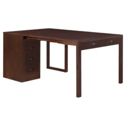 Expanding Desk With Ottoman And Converts To Table Expresso Brown - Stakmore -Cheap Furniture Store GUEST a3bf404d 1e3e 4bc9 9a1b 5eb8f94dd7a4
