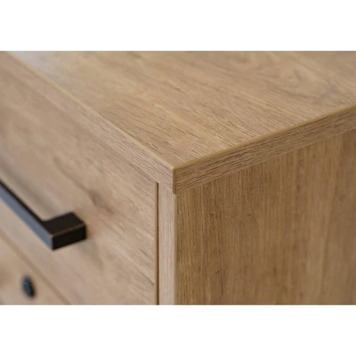 Mason Modern Two Drawer Wood Laminate File Cabinet - Martin Furniture 4 Mason Modern Two Drawer Wood Laminate File Cabinet - Martin Furniture - Image 4