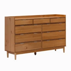 Mid-Century Modern Solid Wood 9 Drawer Horizontal Dresser - Saracina Home -Cheap Furniture Store GUEST a5d5644c 70fb 4098 a150 33db6395ee8f