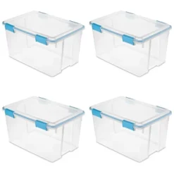Sterilite 54 Quart Clear Plastic Stackable Storage Container Box Bin With Air Tight Gasket Seal Latching Lid Long Term Organizing Solution 12 Sterilite 54 Quart Clear Plastic Stackable Storage Container Box Bin With Air Tight Gasket Seal Latching Lid Long Term Organizing Solution -Cheap Furniture Store GUEST a7a8d0d1 32c0 4213 97f6 439b421ae932