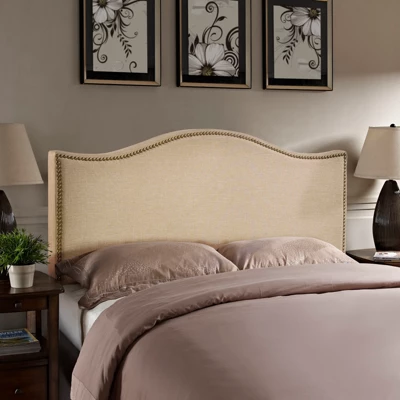 Curl Queen Nailhead Upholstered Headboard - Modway 2 Curl Queen Nailhead Upholstered Headboard - Modway - Image 2
