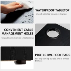 Costway Modern L-Shaped Computer Desk Writing Study Office Corner Desk W/Shelves -Cheap Furniture Store GUEST af2ad3eb b38d 462d 93a5 b6face7eba49