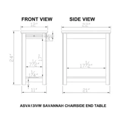 Savannah Chairside End Table With Pull Out Shelf Ivory With Natural Wood Top - Bolton Furniture 7 Savannah Chairside End Table With Pull Out Shelf Ivory With Natural Wood Top - Bolton Furniture -Cheap Furniture Store GUEST b056ea52 27c5 4db3 88d7 3c409878b535