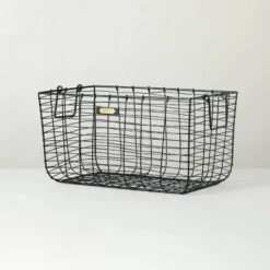 Wire Storage Basket Black - Hearth & Hand With Magnolia -Cheap Furniture Store GUEST b22a1734 78e8 485f ac33 f45b9366683c