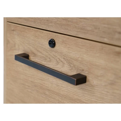 Mason Modern Two Drawer Wood Laminate File Cabinet - Martin Furniture 6 Mason Modern Two Drawer Wood Laminate File Cabinet - Martin Furniture - Image 6