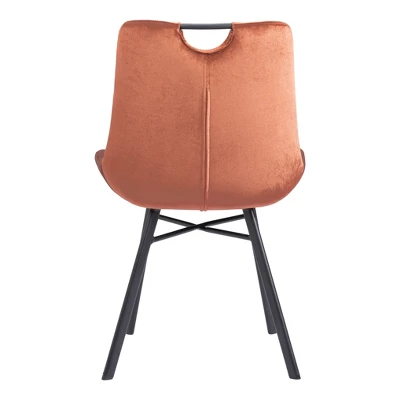 Set Of 2 Jill Dining Chairs Brown - ZM Home 4 Set Of 2 Jill Dining Chairs Brown - ZM Home - Image 4