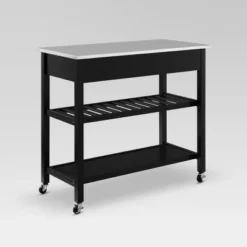 Chloe Stainless Steel Top Kitchen Island Cart - Crosley -Cheap Furniture Store GUEST b51e7cd8 7212 4e77 9ea5 b588a5748c47