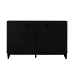 Mid-Century Modern Solid Wood 9 Drawer Horizontal Dresser - Saracina Home -Cheap Furniture Store GUEST b8326513 d1f9 4b66 aa98 cbcef4c3e0c3