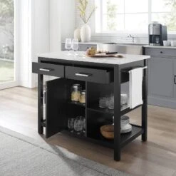 Audrey Faux Marble Top Kitchen Island Black - Crosley 19 Audrey Faux Marble Top Kitchen Island Black - Crosley -Cheap Furniture Store GUEST ba86a6ad bde3 42db 8c4d b5e8d35a5a99