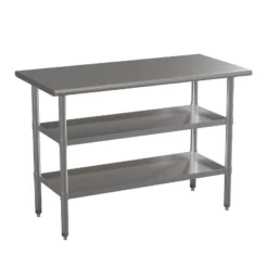 Emma And Oliver NSF Certified Stainless Steel 18 Gauge Work Table With 2 Undershelves -Cheap Furniture Store GUEST bf2da62d 8341 4222 b884 1e286714aaa2