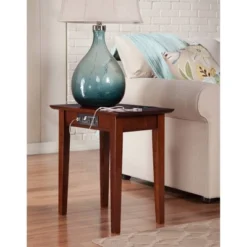 Shaker Chair Side Table With Charger Walnut - AFI -Cheap Furniture Store GUEST c21c5cc1 e3a1 40d7 a0e4 03076abb21d4
