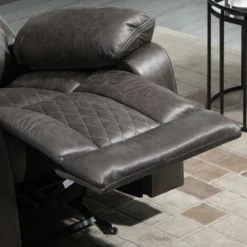 HOMCOM Overstuffed Manual Recliner Chair With Thick Sponge Padded Headrest And Armrest, And Rocking Function, Brown -Cheap Furniture Store GUEST c534cc6e 8ebf 47f9 9f6a e13b7ca40974