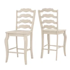 Set Of 2 24" South Hill French Ladder Back Counter Chairs - Inspire Q -Cheap Furniture Store GUEST ccdee78c b064 4a3c b126 a803d685c475