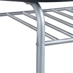 Yaheetech Round Dining Table Set For 2 With Steel Legs, Storage Rack -Cheap Furniture Store GUEST d1a4b4ab c808 4b2b 849e 9fa338563cc4