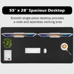 Costway 55'' One-Piece Universal Tabletop For Standard & Sit To Stand Desk Frame 16 Costway 55'' One-Piece Universal Tabletop For Standard & Sit To Stand Desk Frame -Cheap Furniture Store GUEST d26ced41 faf9 4cba b7e7 20b2d868b706