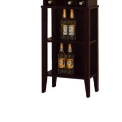 Well Designed Elegant Wine Bar With Racks Brown - Benzara -Cheap Furniture Store GUEST d359ae33 5472 4615 b703 7d53b1fc1ef5
