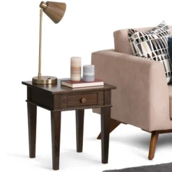 18" Sterling Solid Wood Contemporary End Table - Wyndenhall