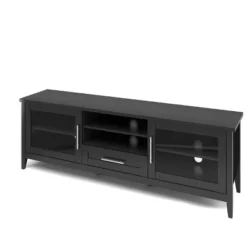 Jackson Extra Wide TV Stand For TVs Up To 80" Black - CorLiving -Cheap Furniture Store GUEST d438dbec 9c2c 4de7 9c38 0a4655db5a1b