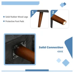 Costway Convertible Futon Sofa Bed Adjustable Couch Sleeper W/ Wood Legs NavyGreyYellow 15 Costway Convertible Futon Sofa Bed Adjustable Couch Sleeper W/ Wood Legs NavyGreyYellow -Cheap Furniture Store GUEST d5bceb4c 52ae 4eb7 aa2d 38c024b12232