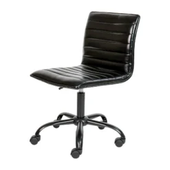 Merrick Lane Home Office Chair Ergonomic Executive Ribbed Low Back Armless Computer Desk Chair - Base, Frame & Border -Cheap Furniture Store GUEST d6cdbbf8 c011 4365 98a9 c575005da00d