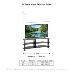 Corner TV Stand For TVs Up To 60" CorLiving Black -Cheap Furniture Store GUEST d783d975 98f7 4782 8236 96d36fa31d43