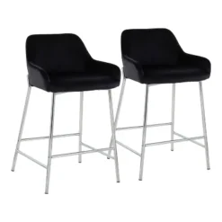 Set Of 2 Daniella Metal/Velvet Counter Height Barstools - LumiSource 27 Set Of 2 Daniella Metal/Velvet Counter Height Barstools - LumiSource -Cheap Furniture Store GUEST e11afa14 e820 4757 bffa 7edf57f6a5b1