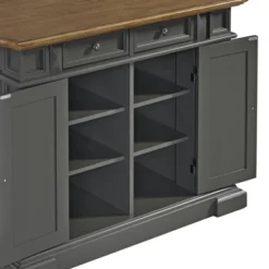 Americana Kitchen Island With Drop Leaf Top Gray - Homestyles -Cheap Furniture Store GUEST e3473598 6d8c 4b07 9f4e 520b6b8181db