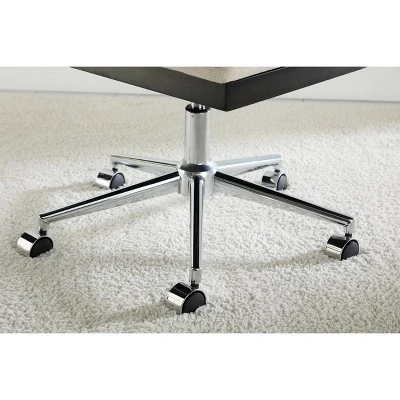 Archie Two Toned Cane Office Chair Black With Natural Cane - Abbyson Living 8 Archie Two Toned Cane Office Chair Black With Natural Cane - Abbyson Living - Image 8