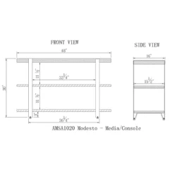 Modesto Wide TV Stand For TVs Up To 50" Brown - Alaterre Furniture 9 Modesto Wide TV Stand For TVs Up To 50" Brown - Alaterre Furniture -Cheap Furniture Store GUEST e42e0ff1 f3c1 4bd3 8be2 fb263f92fc4f