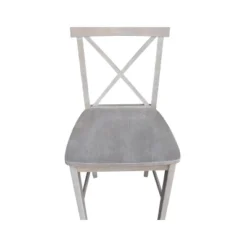X Back Stool Washed Gray/Taupe - International Concepts -Cheap Furniture Store GUEST e4759305 8d7c 4032 b53d c70cac46fd57