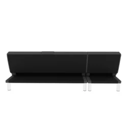 Miley Convertible Futon Sofa Bed With Chaise - Serta -Cheap Furniture Store GUEST ebbf2cb6 3b48 4e31 8f69 d96c0c0d2a99