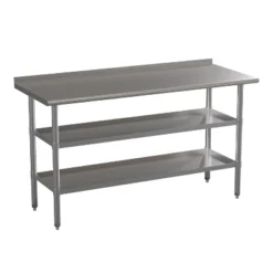 Emma And Oliver NSF Certified Stainless Steel 18 Gauge Work Table With 1.5" Backsplash And Undershelves -Cheap Furniture Store GUEST ecad6e4c 15e7 4406 8d6f 736432a655ea