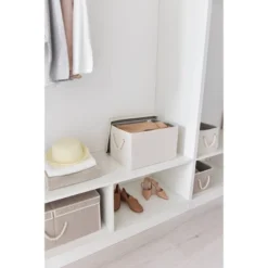 WeThinkStorage 2pk 34L Foldable Organizing Storage Bin With Rope Handle And Lid -Cheap Furniture Store GUEST ed2ef3c5 bc10 44e3 89f3 c9363d8e60b6