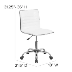 Merrick Lane Home Office Chair Ergonomic Executive Ribbed Low Back Armless Computer Desk Chair - Base, Frame & Border -Cheap Furniture Store GUEST edf69911 b6e7 4cc3 8975 0dab09551b0b