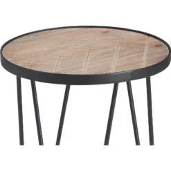 Farmhouse Side Table Metal Brown/Black- ClickDecor -Cheap Furniture Store GUEST ee6c8605 5bc2 4abb 856e 434a19082ba3