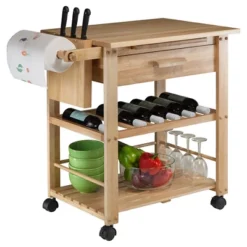 Finland Kitchen Cart Wood/Natural - Winsome 8 Finland Kitchen Cart Wood/Natural - Winsome -Cheap Furniture Store GUEST ef4bc7ca d28a 4e50 87ac ea7fd21bcc84