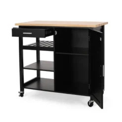 Westcliffe Contemporary Kitchen Cart With Wheels - Christopher Knight Home -Cheap Furniture Store GUEST f46c58b7 e36c 4534 8f7e d0332ec0571d