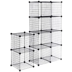 Costway 12 Cube Grid Wire Organizer Wardrobe Shelves Bookcase DIY -Cheap Furniture Store GUEST f4c15eb4 b25e 46d4 83b8 58b3418085e9