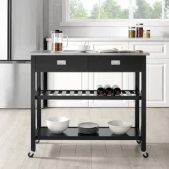 Chloe Stainless Steel Top Kitchen Island Cart - Crosley -Cheap Furniture Store GUEST f4cd0b2f d19c 47d8 b80b f1f6ce2c6105