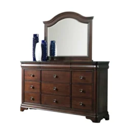 Conley Dresser And Mirror Cherry - Picket House Furnishings